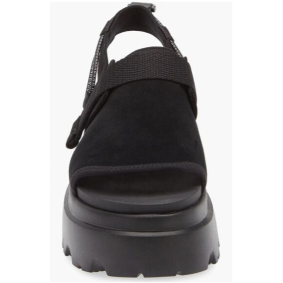 UGG Womens Cady Platform Sandal Black Open Toe Ankle Strap Y2K Shoes NIB - Picture 3 of 8